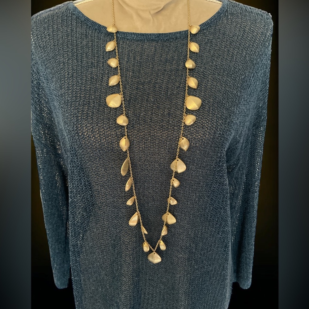 Lia Sophia Retired 18” Botanica Gold Tone Necklace